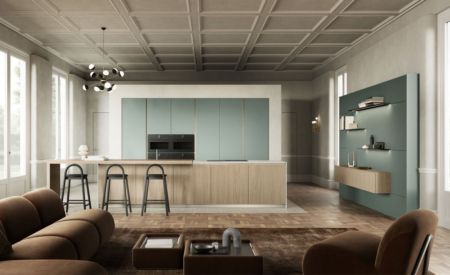 Cucina Aroma - Design Eclettico - Pedini arredamenti